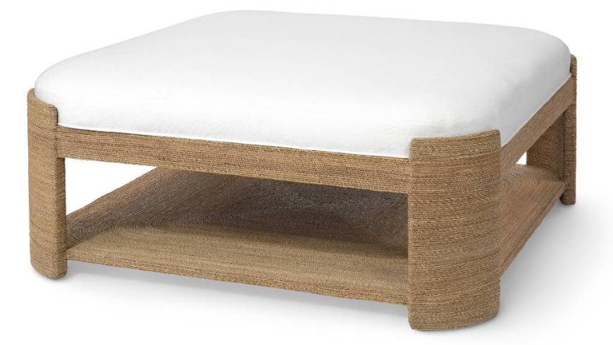 Picture of FAYE OTTOMAN, SQUARE, NATURAL