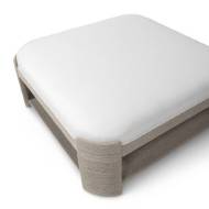 Picture of FAYE OTTOMAN, SQUARE, WHITE SAND