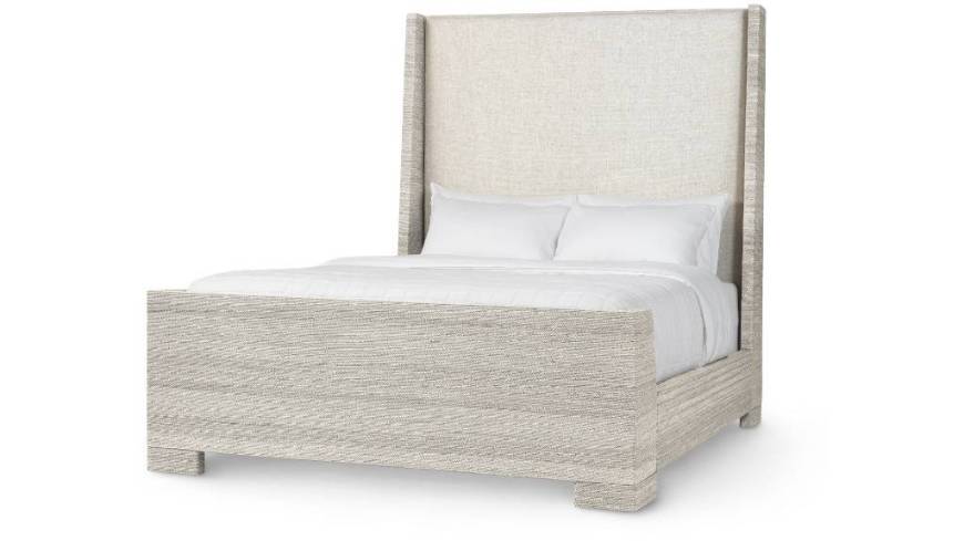 Picture of WOODSIDE SLEIGH BED, QUEEN, WHITE SAND