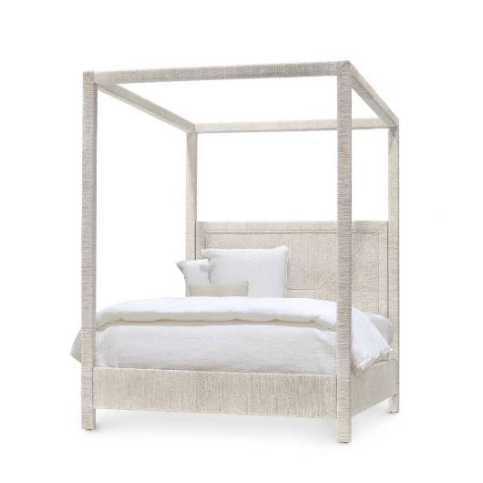 Picture of WOODSIDE CANOPY BED, QUEEN, WHITE SAND