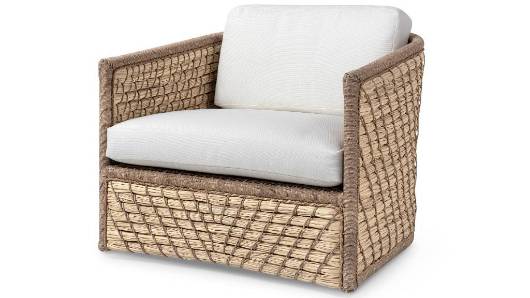 Picture of CAPITOLA OUTDOOR SWIVEL LOUNGE CHAIR, NATURAL