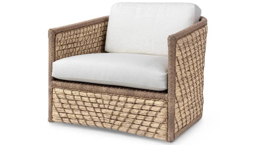 Picture of CAPITOLA OUTDOOR SWIVEL LOUNGE CHAIR, NATURAL
