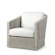Picture of CARMINE OUTDOOR SWIVEL LOUNGE CHAIR, LIGHT FOG