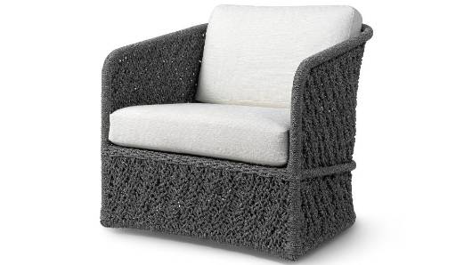 Picture of JENSON OUTDOOR SWIVEL LOUNGE CHAIR, CHARCOAL