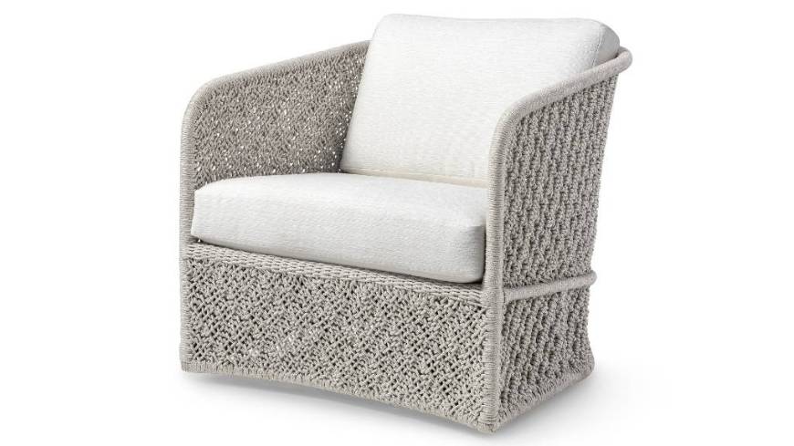 Picture of JENSON OUTDOOR SWIVEL LOUNGE CHAIR, GREY