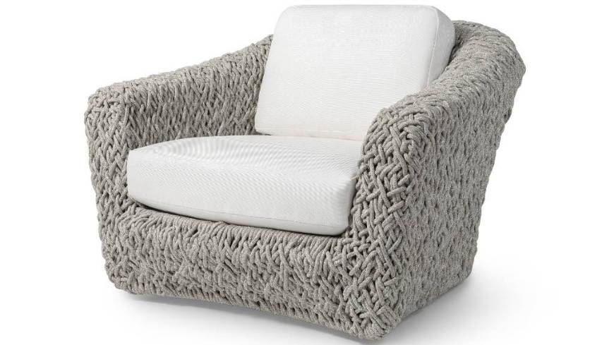 Picture of CARTER OUTDOOR SWIVEL LOUNGE CHAIR, GREY