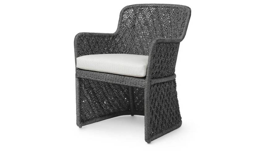Picture of JENSON OUTDOOR ARM CHAIR, CHARCOAL