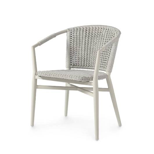 Picture of NINA OUTDOOR STACKABLE ARM CHAIR, STONE