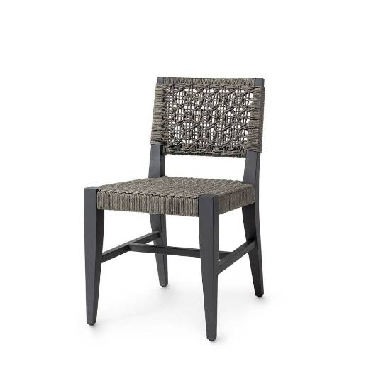 Picture of OLIVER OUTDOOR SIDE CHAIR, CHARCOAL