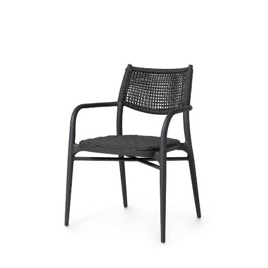 Picture of CODY OUTDOOR STACKABLE ARM CHAIR, MIDNIGHT