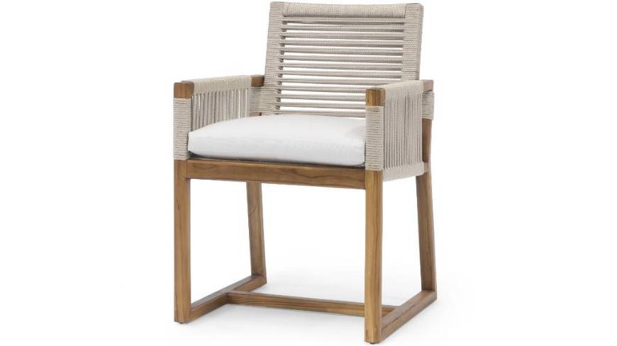 Picture of SAN MARTIN OUTDOOR ARM CHAIR, TAUPE