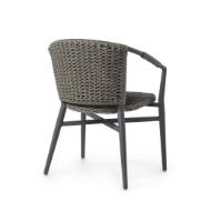 Picture of NINA OUTDOOR STACKABLE ARM CHAIR, CHARCOAL