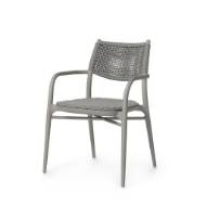 Picture of CODY OUTDOOR STACKABLE ARM CHAIR, PEBBLE