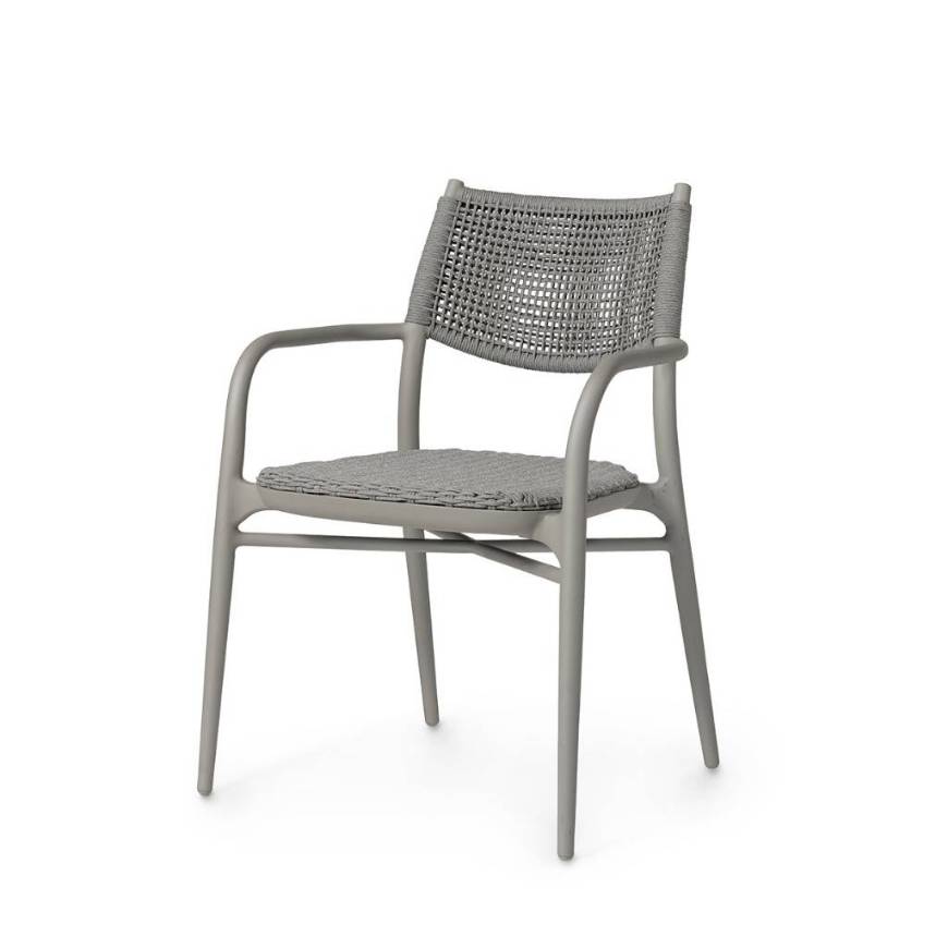 Picture of CODY OUTDOOR STACKABLE ARM CHAIR, PEBBLE