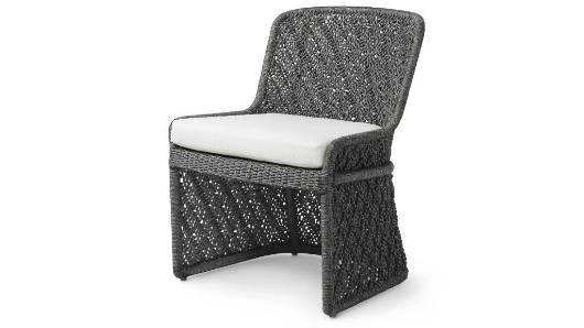 Picture of JENSON OUTDOOR SIDE CHAIR, CHARCOAL