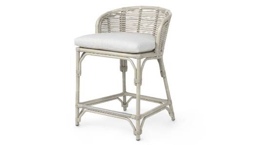 Picture of CAMINO OUTDOOR 24" COUNTER STOOL, WHITE