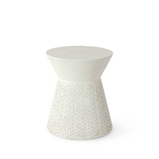 Picture of ACADIA OUTDOOR SIDE TABLE, WHITE