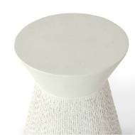Picture of ACADIA OUTDOOR SIDE TABLE, WHITE