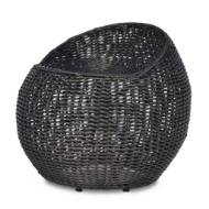 Picture of OUTDOOR OPEN WEAVE WICKER SWIVEL STOOL, ESPRESSO