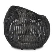 Picture of OUTDOOR OPEN WEAVE WICKER SWIVEL STOOL, ESPRESSO