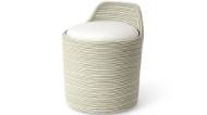 Picture of ENZO OUTDOOR SWIVEL STOOL, WEATHERED GREY