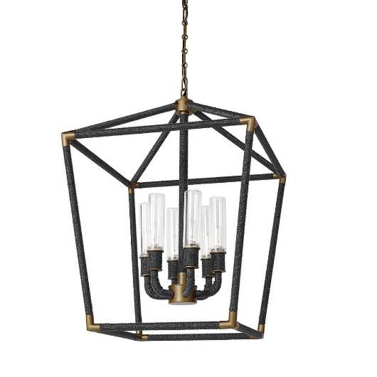 Picture of HOLLISTER OUTDOOR CHANDELIER, LARGE, BLACK