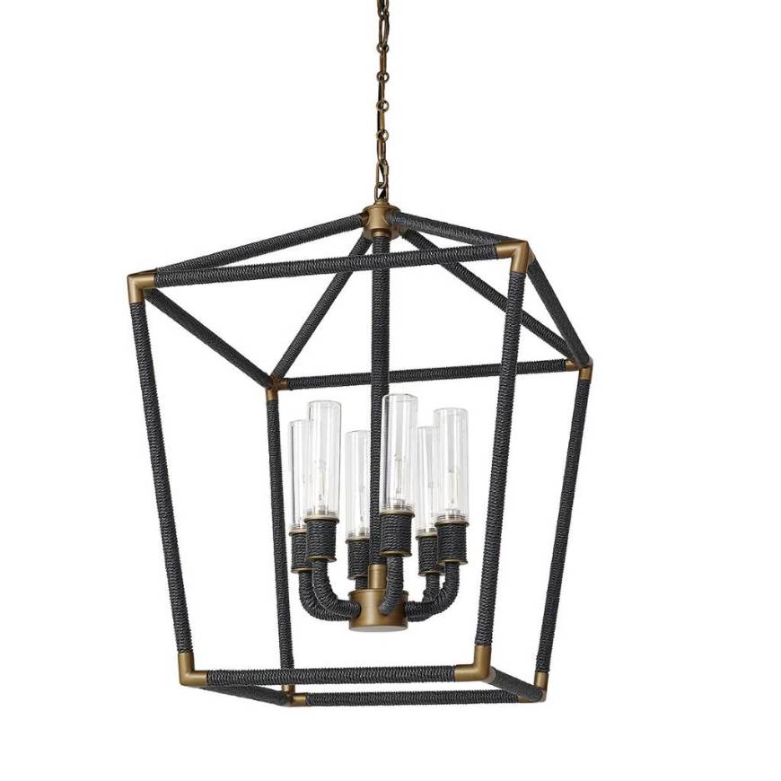 Picture of HOLLISTER OUTDOOR CHANDELIER, LARGE, BLACK