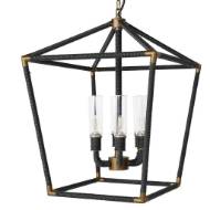 Picture of HOLLISTER OUTDOOR CHANDELIER, LARGE, BLACK