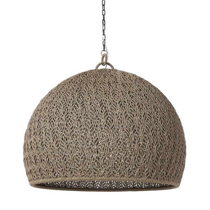 Picture of JENSON OUTDOOR CHANDELIER, LARGE, BROWN
