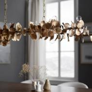 Picture of EUCALYPTUS LEAF BRASS CHANDELIER