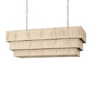 Picture of EVERLY RECTANGULAR CHANDELIER, NATURAL