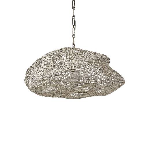Picture of ANDORRA WICKER PENDANT, SMALL, WHITE