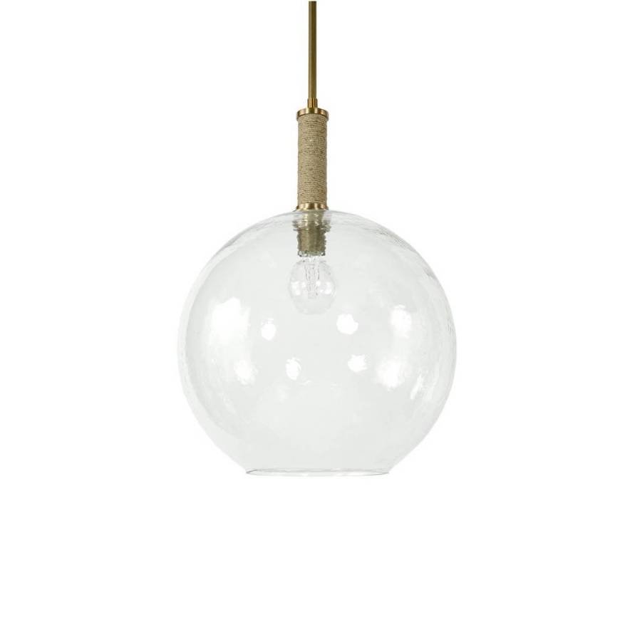 Picture of BRONSON GLASS PENDANT LARGE GLOBE, BRASS