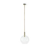 Picture of BRONSON GLASS PENDANT LARGE GLOBE, BRASS