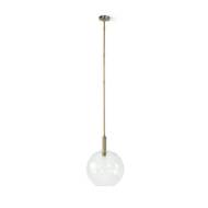 Picture of BRONSON GLASS PENDANT LARGE GLOBE, BRASS