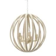 Picture of MADERA COCO CHANDELIER, WHITE