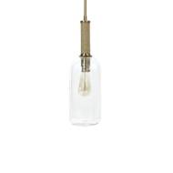 Picture of BRONSON GLASS PENDANT LONG, BRASS