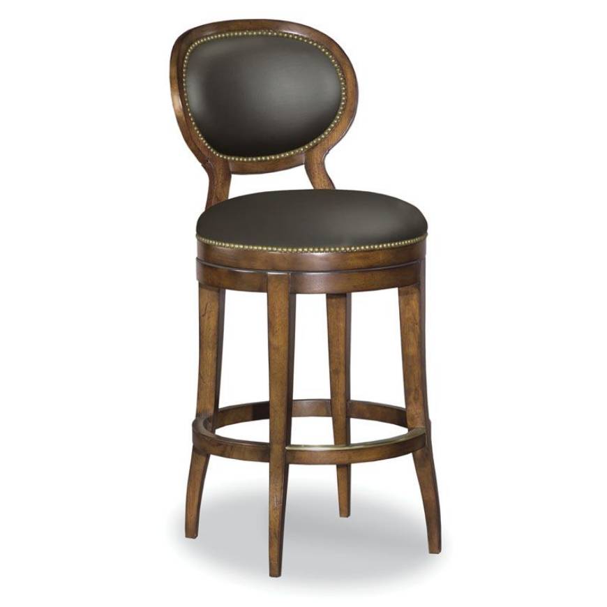 Picture of OVAL BACK ARMLESS SWIVEL COUNTER STOOL