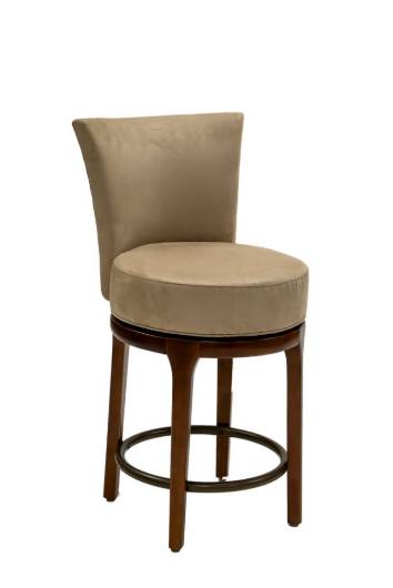 Picture of BURKE SWIVEL COUNTER STOOL W/ TRANSITIONAL BASE