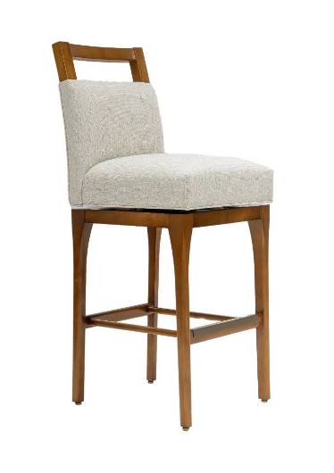Picture of CLAREMONT SWIVEL BAR STOOL W/ TRANSITIONAL BASE