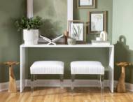 Picture of HELENA ACRYLIC LEG SHORT DINING BENCH