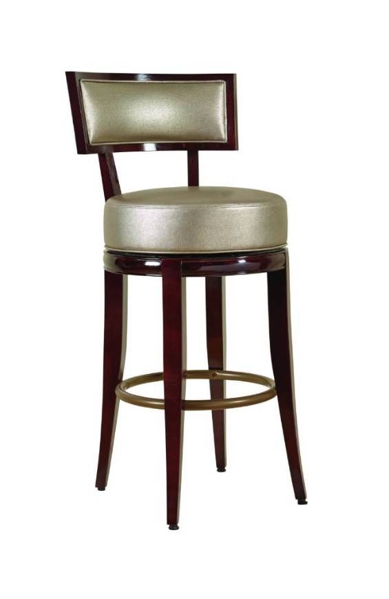 Picture of HILLIARD SWIVEL BAR STOOL W/ TRADITIONAL BASE