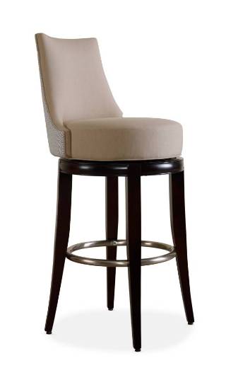 Picture of LEANDER SWIVEL BAR STOOL W/TRADITIONAL BASE