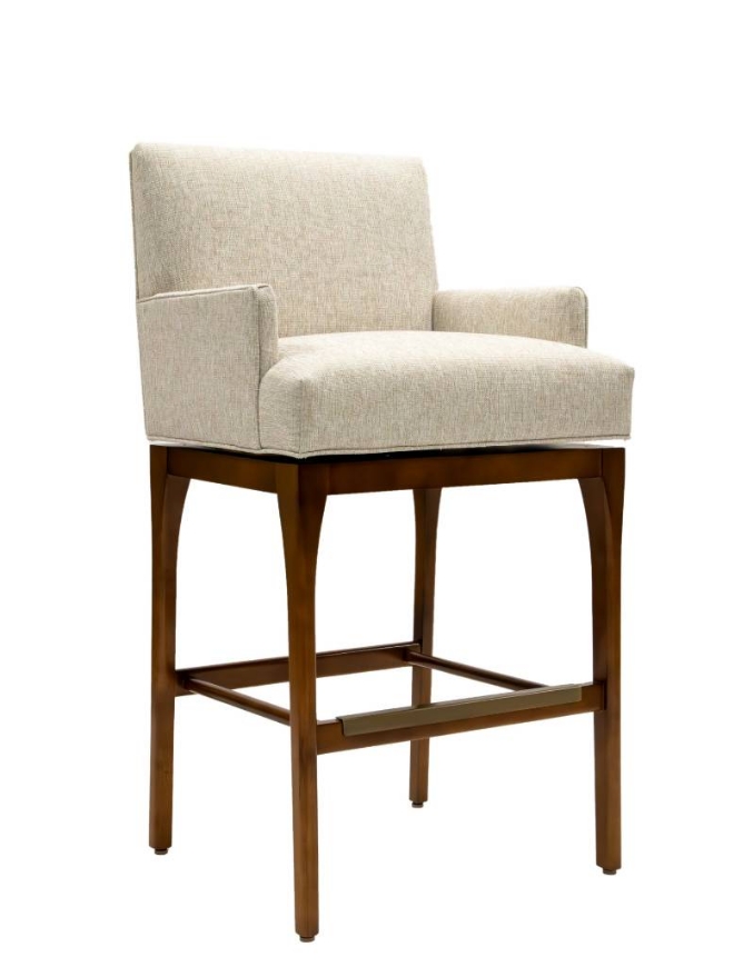 Picture of REDFORD SWIVEL BAR ARM STOOL W/ TRANSITIONAL BASE