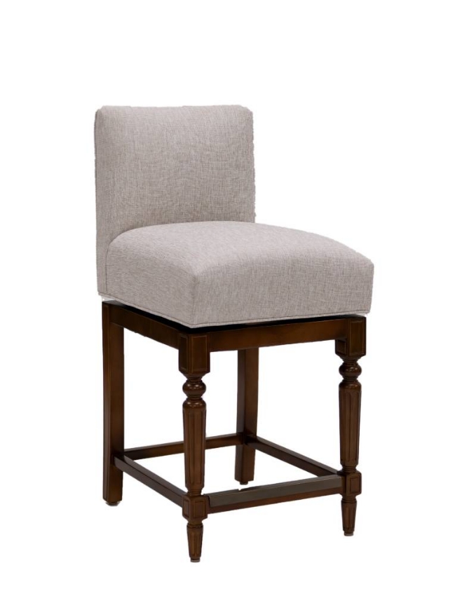Picture of REDFORD SWIVEL COUNTER STOOL W/ CLASSIC BASE