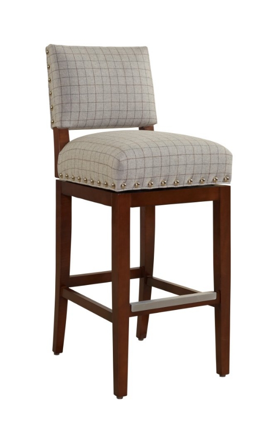 Picture of SAXTON SWIVEL BAR STOOL W/ TRADITIONAL BASE