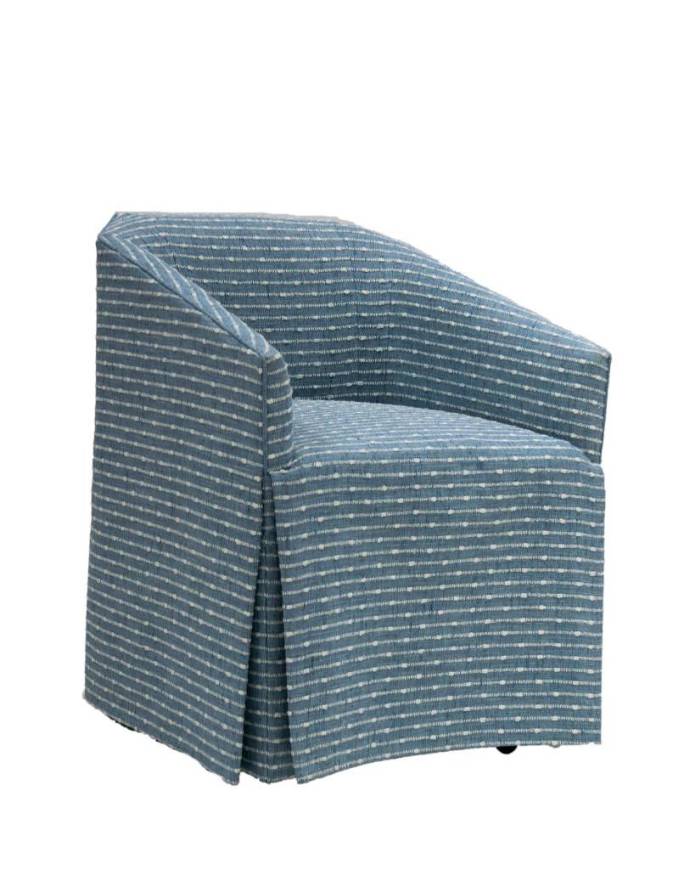 Picture of DEL MAR SKIRTED ARM CHAIR W/ HIDDEN CASTERS