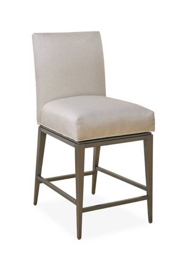 Picture of RICHFIELD ANTIQUE SILVER SWIVEL COUNTER STOOL