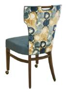 Picture of PRESIDIO SIDE CHAIR W/ FRONT LEG CASTERS