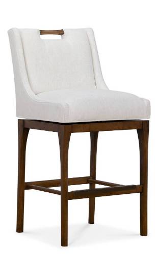 Picture of HOWARD SWIVEL BAR STOOL W/ TRANSITIONAL BASE